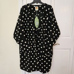 NWT FARM Rio polka dots fleece oversized cardigan/ coat size M